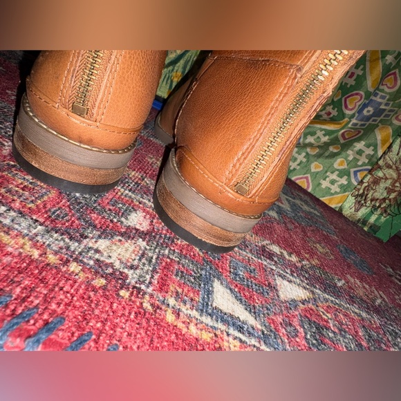 NEW GORGEOUS tall Franco Sarto women’s 10 Leather Riding Boots Camel color - Picture 6 of 11